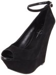 JESSICA SIMPSON - Marcie black suede wedge