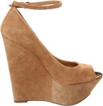 JESSICA SIMPSON - Marcie taupe suede wedge